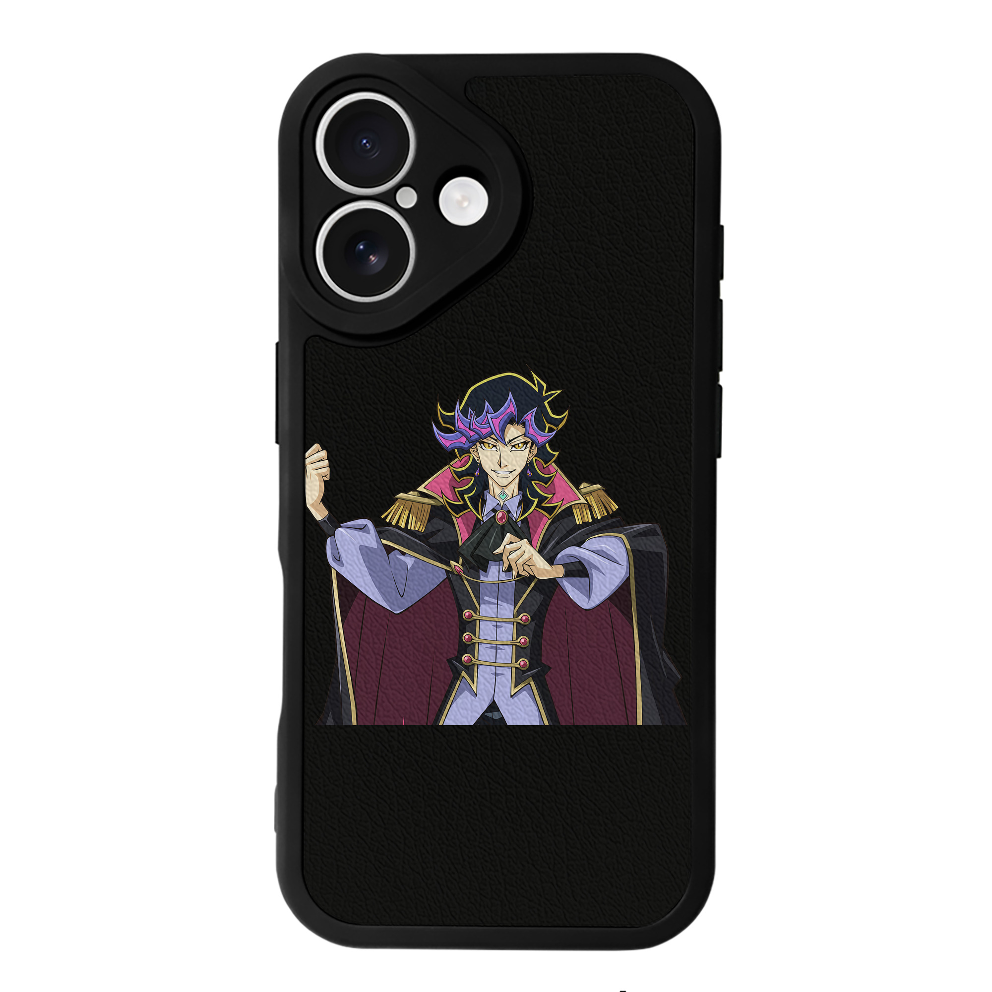 （画像用） 遊☆戯☆王 Yu-Gi-Oh! 【iPhone 16シリーズ対応】シリコンスマホケース（レザー調） 材質：シリコン